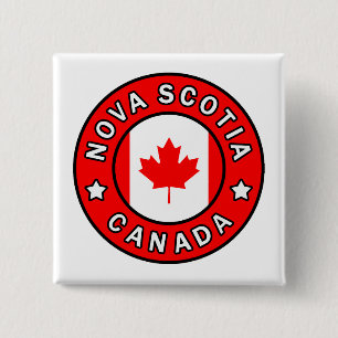 Nova Scotia Canada 2 Inch Square Button