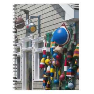 Nova Scotia, Canada. Buoy shop in  Blue Rocks in Notebook