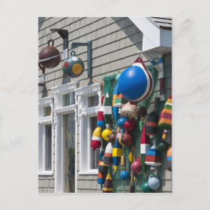 Nova Scotia, Canada. Buoy shop in Blue Rocks in Postcard