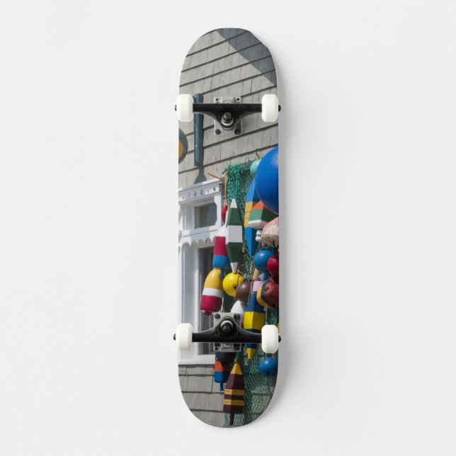 Nova Scotia, Canada. Buoy shop in  Blue Rocks in Skateboard (Front)
