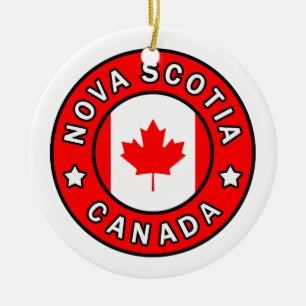 Nova Scotia Canada Ceramic Ornament