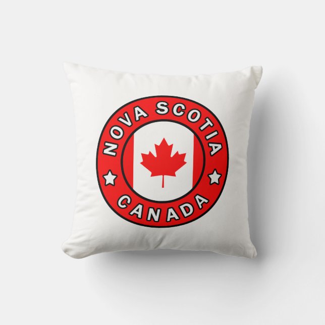 Nova Scotia Canada Throw Pillow (Front)