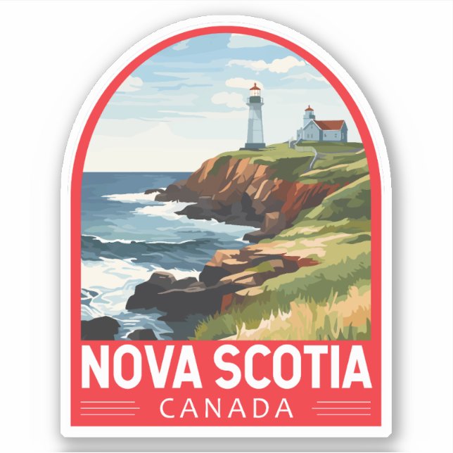 Nova Scotia Canada Travel Art Vintage (Front)