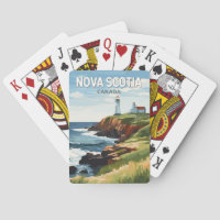 Nova Scotia Canada Travel Art Vintage