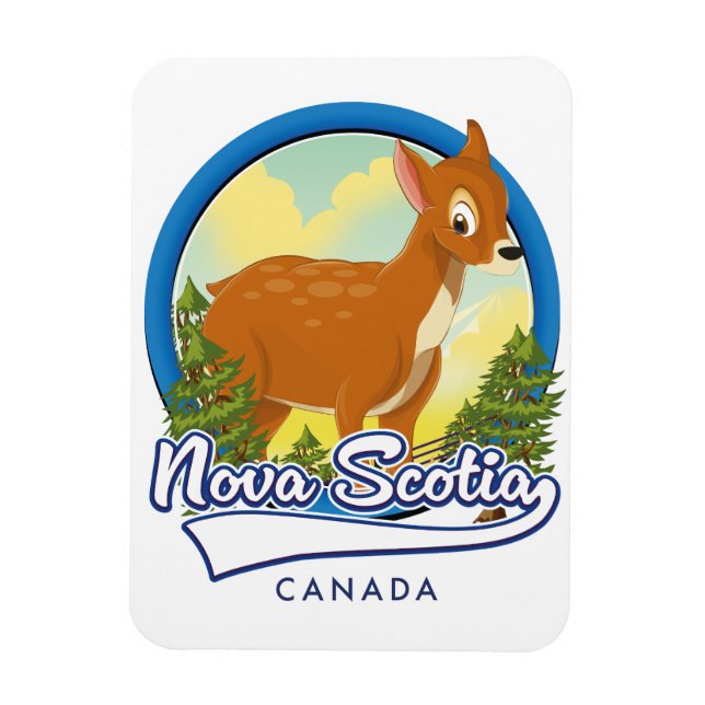 Nova Scotia Canada travel logo Magnet (Vertical)