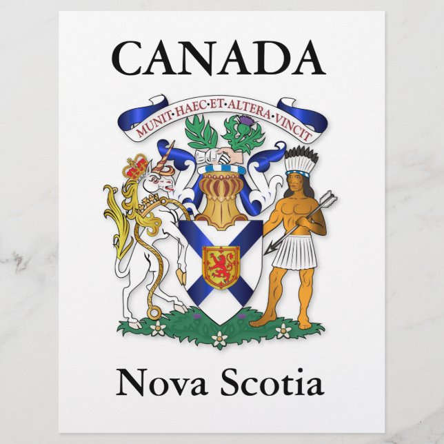 Nova Scotia coat of arms Flyer (Front)