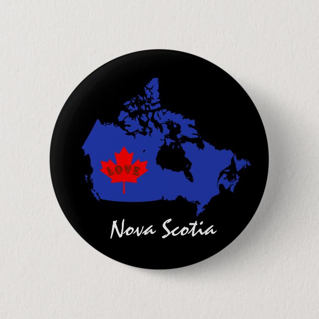 Nova Scotia  Customize Canada pin button (Front)