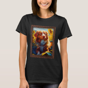 Nova Scotia Duck Toller Retriever Toller Painting T-Shirt
