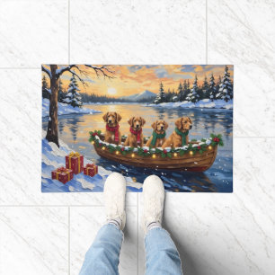 Nova Scotia Duck Tolling Retriever Christmas Boat Doormat