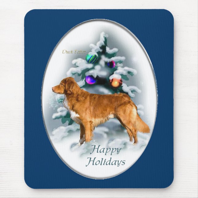 Nova Scotia Duck Tolling Retriever Christmas Gifts Mouse Pad (Front)