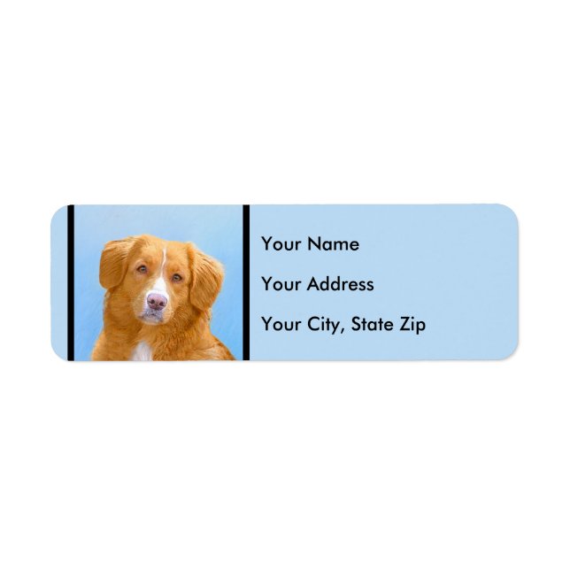 Nova Scotia Duck Tolling Retriever Dog Painting (Front)
