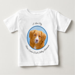 Nova Scotia Duck Tolling Retriever Dog Painting Baby T-Shirt