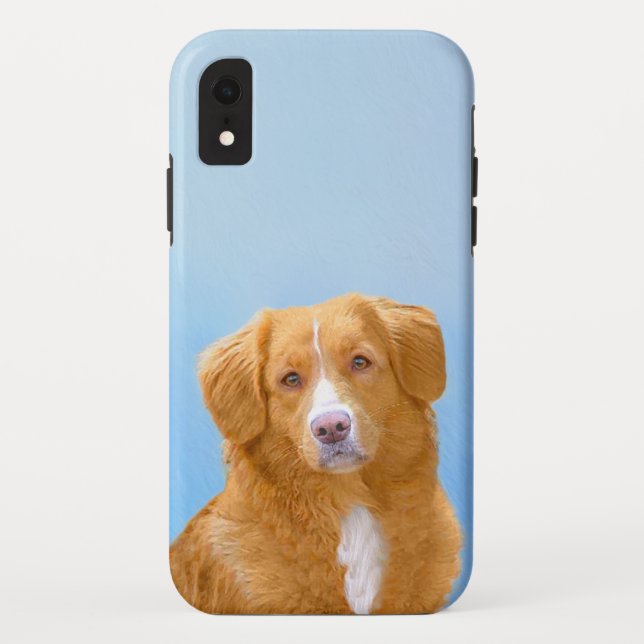 Nova Scotia Duck Tolling Retriever Dog Painting Case-Mate iPhone Case (Back)