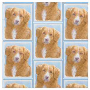 Nova Scotia Duck Tolling Retriever Dog Painting Fabric