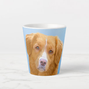 Nova Scotia Duck Tolling Retriever Dog Painting Latte Mug