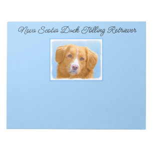 Nova Scotia Duck Tolling Retriever Dog Painting No Notepad