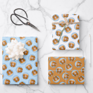 Nova Scotia Duck Tolling Retriever Dog Painting Wrapping Paper Sheet