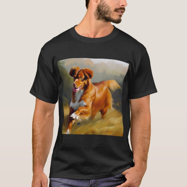 Nova Scotia Duck-Tolling Retriever Dog T-Shirt (Front)