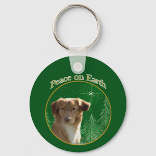 Nova Scotia Duck Tolling Retriever Peace Keychain
