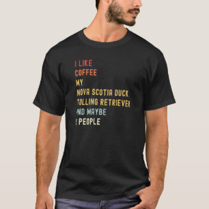 Nova Scotia Duck Tolling Retriever Retro Dog & Cof T-Shirt