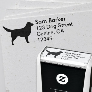 Nova Scotia Duck Tolling Retriever Return Address Self-inking Stamp