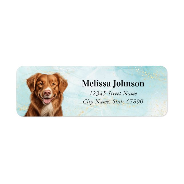 Nova Scotia Duck Tolling Retriever Return Labels (Front)