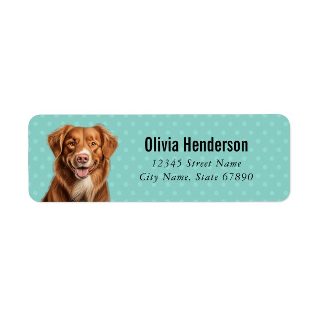 Nova Scotia Duck Tolling Retriever Return Labels (Front)