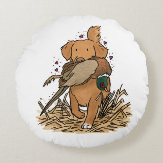 Nova Scotia Duck Tolling Retriever Round Pillow