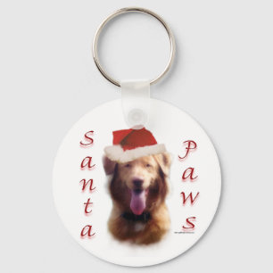 Nova Scotia Duck Tolling Retriever Santa Paws Keychain