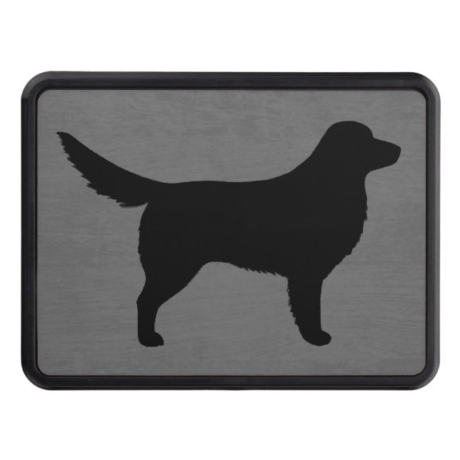 Nova Scotia Duck Tolling Retriever Silhouette Trailer Hitch Cover (Front)