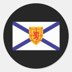 NOVA SCOTIA FLAG CLASSIC ROUND STICKER