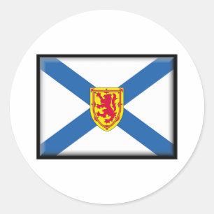Nova Scotia Flag Classic Round Sticker