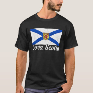 Nova Scotia Flag Pride Vintage Canada Canadian 1 T-Shirt
