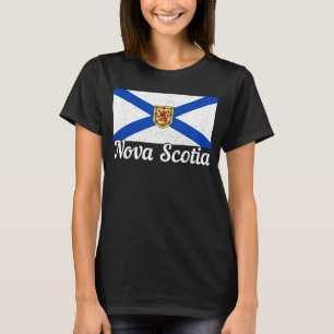 Nova Scotia Flag Pride Vintage Canada Canadian T-Shirt
