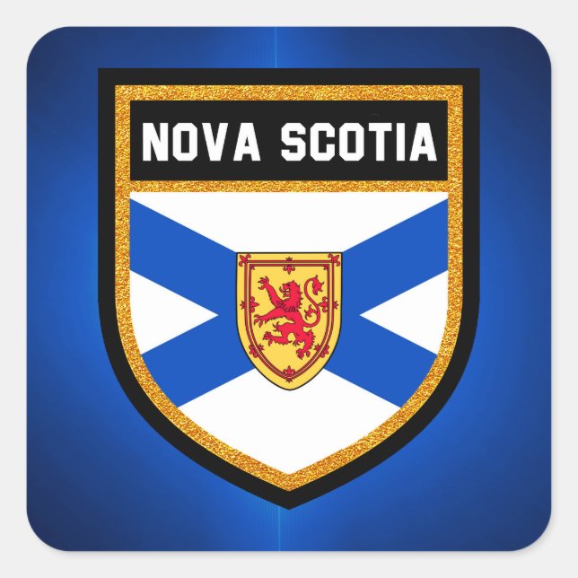 Nova Scotia Flag Square Sticker (Front)