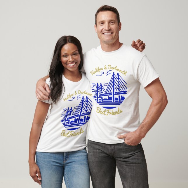 Nova Scotia Halifax and Dartmouth Bestfriends T-Shirt (Unisex)