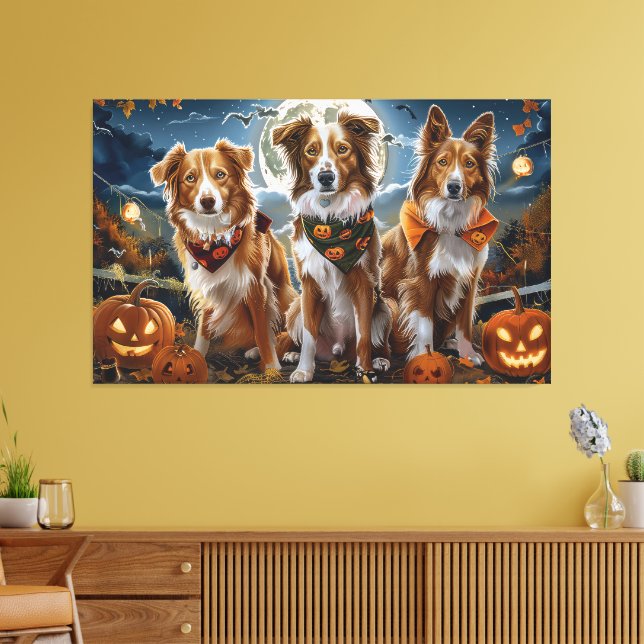 Nova Scotia Halloween Spooky Canvas Print (Insitu(LivingRoom))