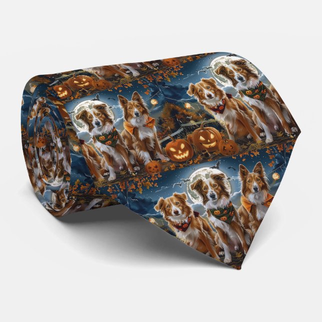 Nova Scotia Halloween Spooky Tie (Rolled)