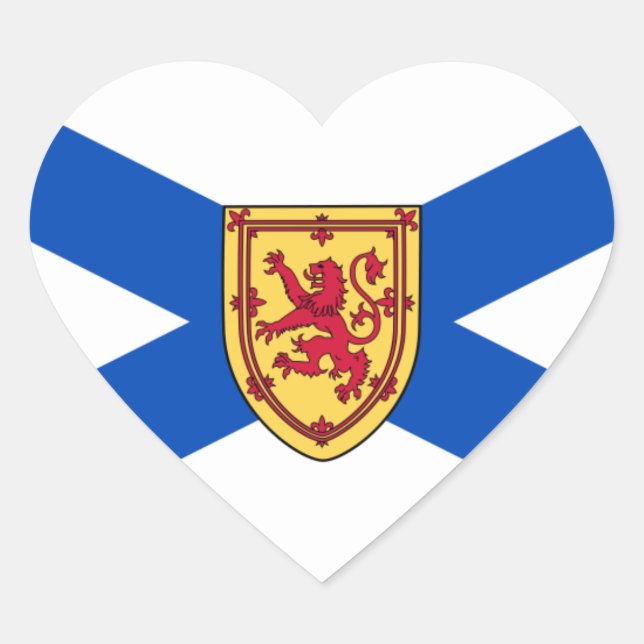 nova scotia heart sticker (Front)