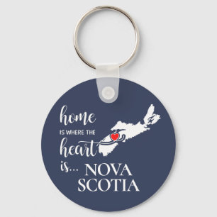 Nova Scotia home is where the heart is... Keychain