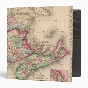 Nova Scotia, New Brunswick, Map by Mitchell Binder