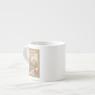 Nova Scotia, New Brunswick, Map by Mitchell Espresso Cup