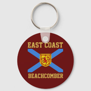 Nova Scotia Proud Bluenoser flag button Keychain