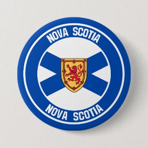Nova Scotia Round Emblem 3 Inch Round Button