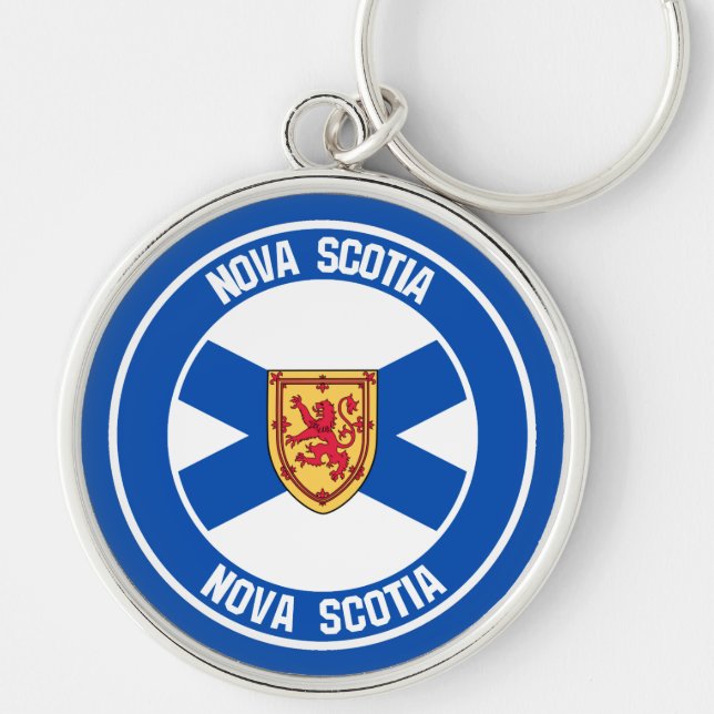 Nova Scotia Round Emblem Keychain (Front)