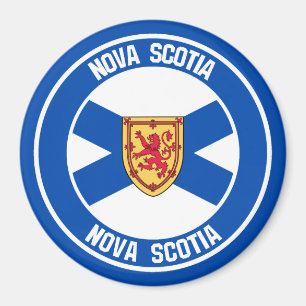 Nova Scotia Round Emblem Magnet