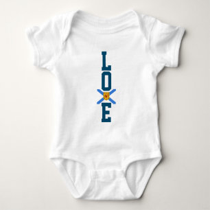 Nova Scotia shirt love flag baby bodysuit