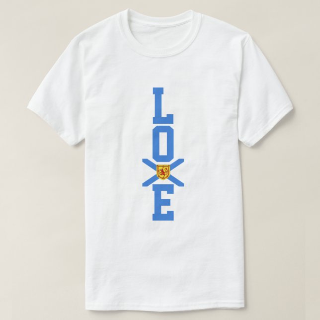 Nova Scotia shirt love flag shirt (Design Front)