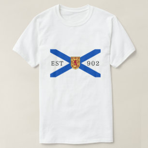 Nova Scotia shirt nova scotia 902 flag Editable