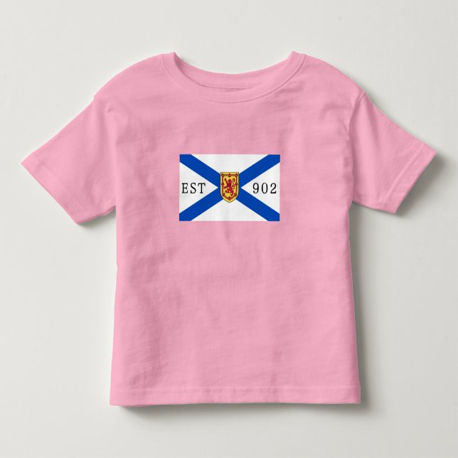  Nova Scotia shirt nova scotia flag 902 Editable (Front)